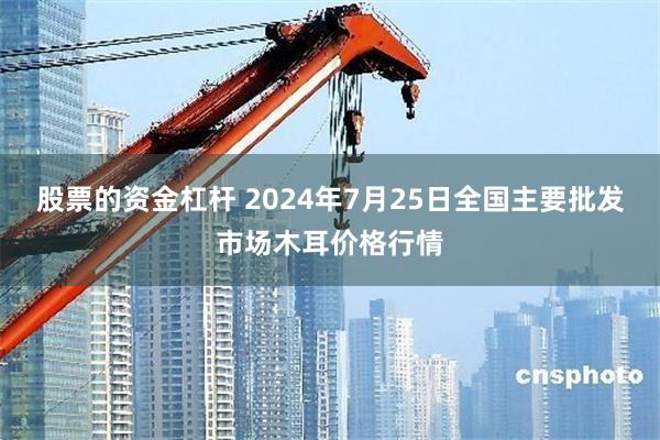 股票的资金杠杆 2024年7月25日全国主要批发市场木耳价格行情