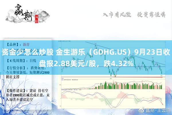 资金少怎么炒股 金生游乐（GDHG.US）9月23日收盘报2.88美元/股，跌4.32%