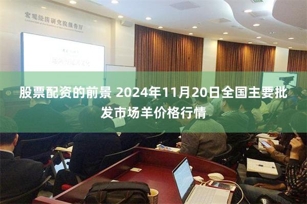 股票配资的前景 2024年11月20日全国主要批发市场羊价格行情