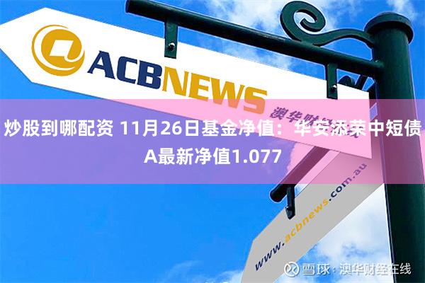 炒股到哪配资 11月26日基金净值：华安添荣中短债A最新净值1.077